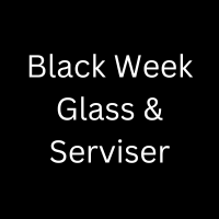 Black Week Glass og Serviser